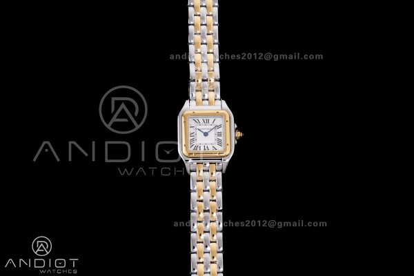 Panthère 22mm BVF 1:1 Best Edition SS/YG White Di...