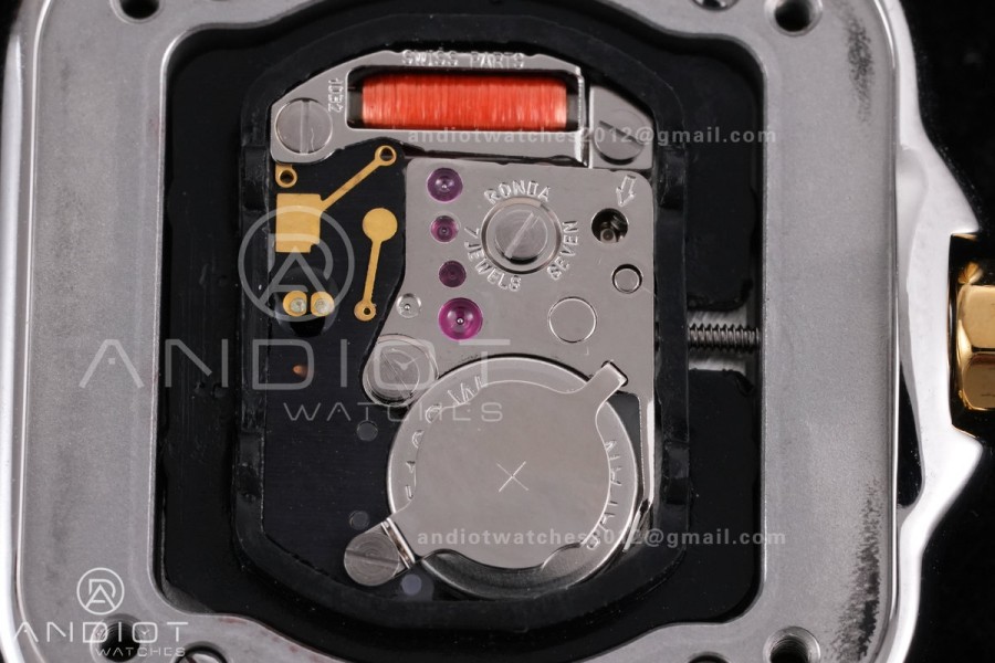 Panthère 22mm BVF 1:1 Best Edition SS/YG White Dial on SS/YG Bracelet Ronda Quartz