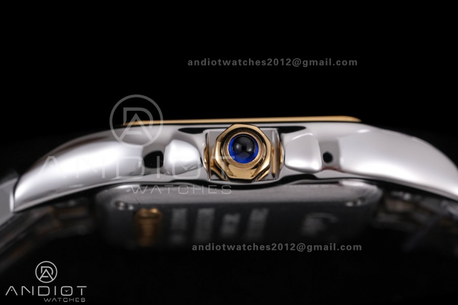 Panthère 22mm BVF 1:1 Best Edition SS/YG White Dial on SS/YG Bracelet Ronda Quartz