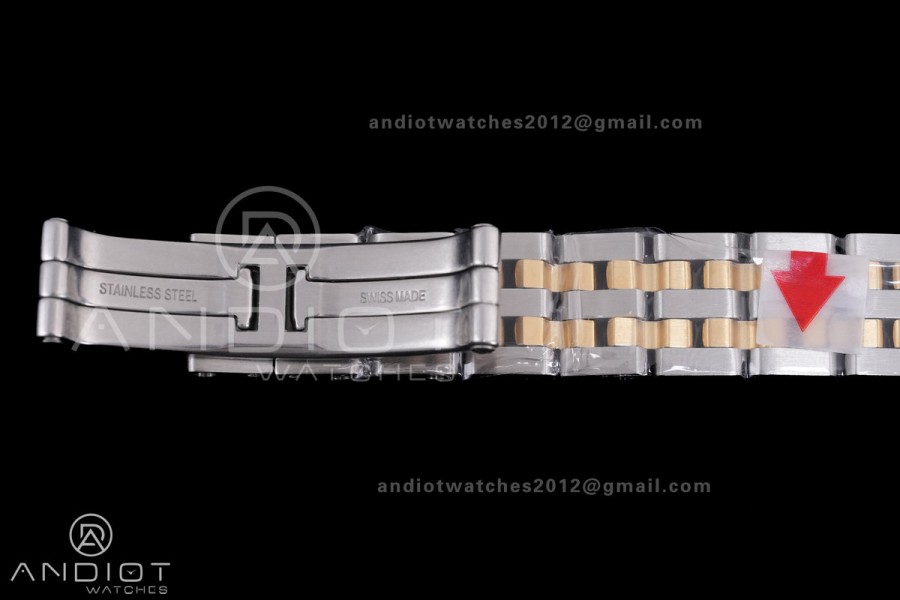 Panthère 22mm BVF 1:1 Best Edition SS/YG White Dial on SS/YG Bracelet Ronda Quartz