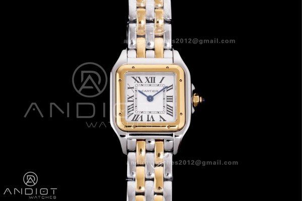 Panthère 22mm BVF 1:1 Best Edition SS/YG White Di...