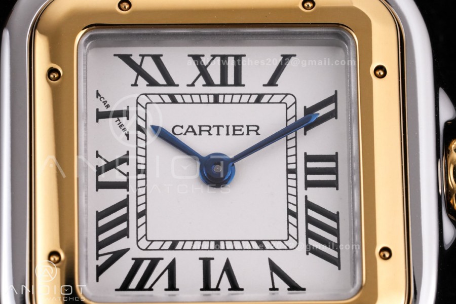 Panthère 22mm BVF 1:1 Best Edition SS/YG White Dial on SS/YG Bracelet Ronda Quartz