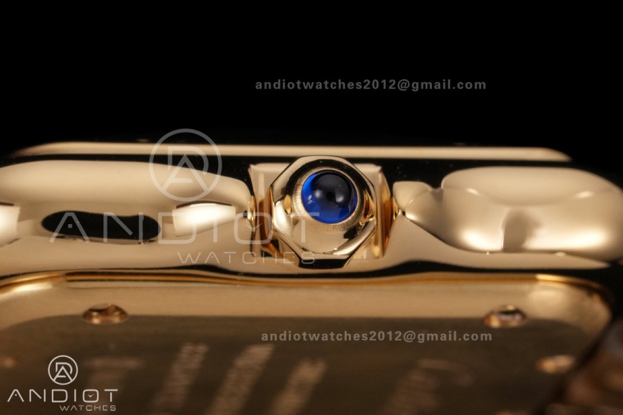 Panthère 27mm BVF 1:1 Best Edition YG White Dial on YG Bracelet Ronda Quartz