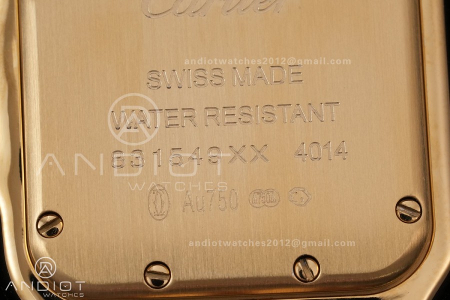 Panthère 27mm BVF 1:1 Best Edition YG White Dial on YG Bracelet Ronda Quartz