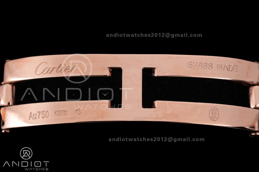 Panthère 27mm BVF 1:1 Best Edition RG White Dial on RG Bracelet Ronda Quartz