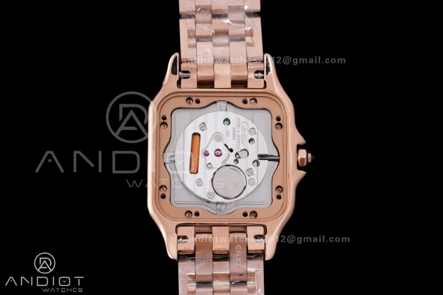 Panthère 27mm BVF 1:1 Best Edition RG White Dial on RG Bracelet Ronda Quartz