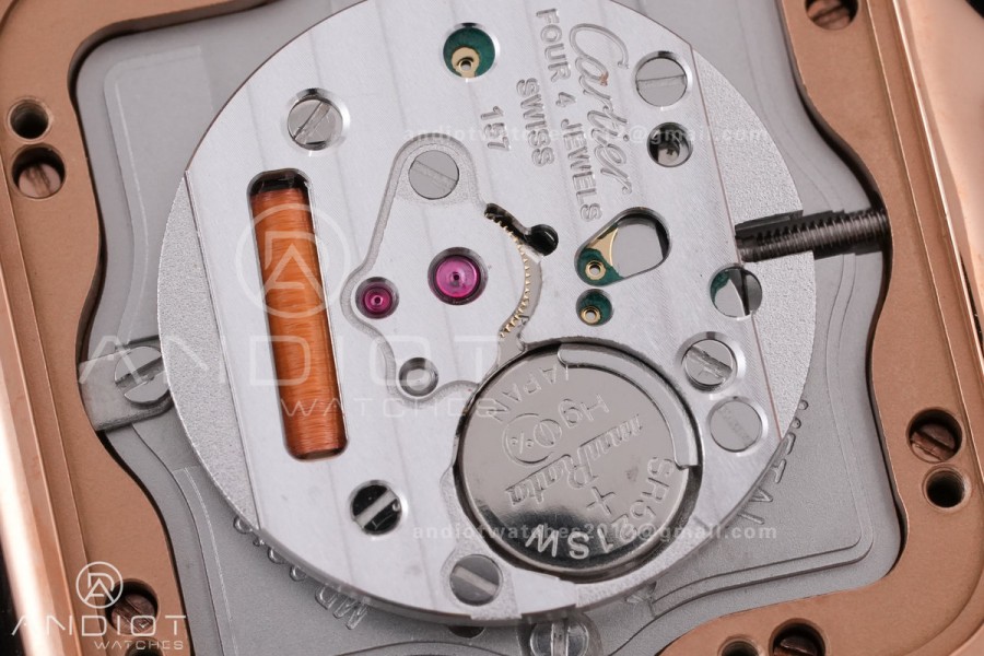 Panthère 27mm BVF 1:1 Best Edition RG White Dial on RG Bracelet Ronda Quartz