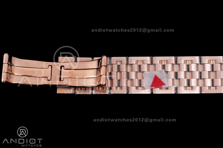 Panthère 27mm BVF 1:1 Best Edition RG White Dial Diamonds Bezel on RG Bracelet Ronda Quartz