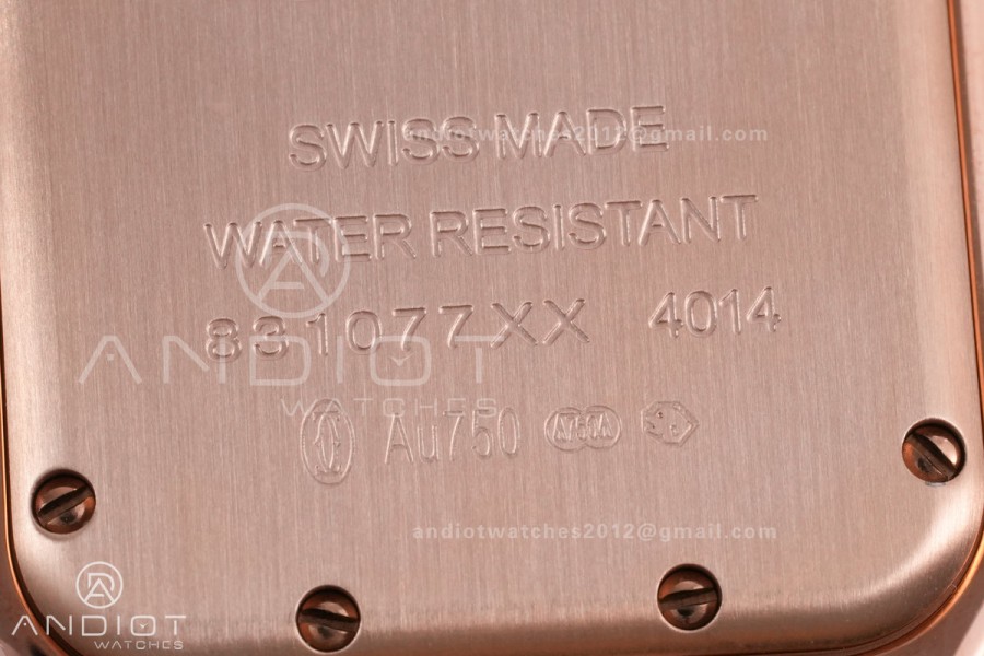 Panthère 27mm BVF 1:1 Best Edition RG White Dial Diamonds Bezel on RG Bracelet Ronda Quartz