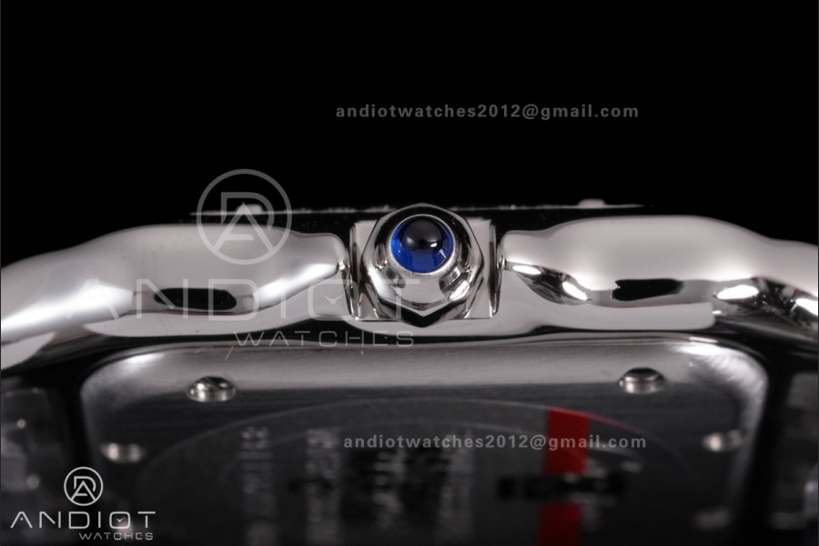 Panthère 27mm BVF 1:1 Best Edition SS White Dial Diamonds Bezel on SS Bracelet Ronda Quartz