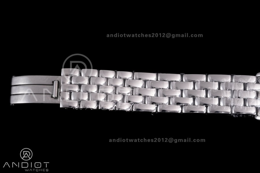 Panthère 27mm BVF 1:1 Best Edition SS White Dial Diamonds Bezel on SS Bracelet Ronda Quartz