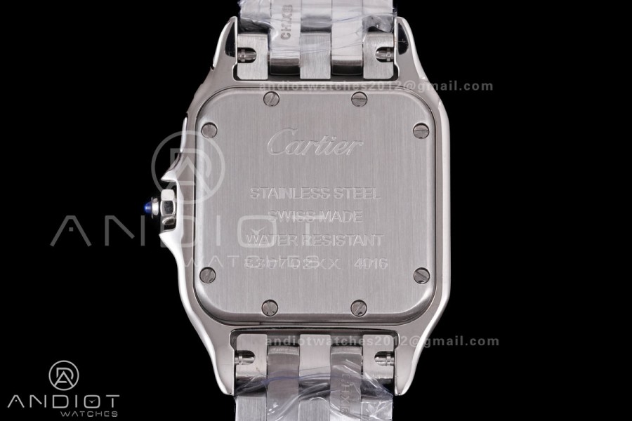 Panthère 27mm BVF 1:1 Best Edition SS White Dial Diamonds Bezel on SS Bracelet Ronda Quartz