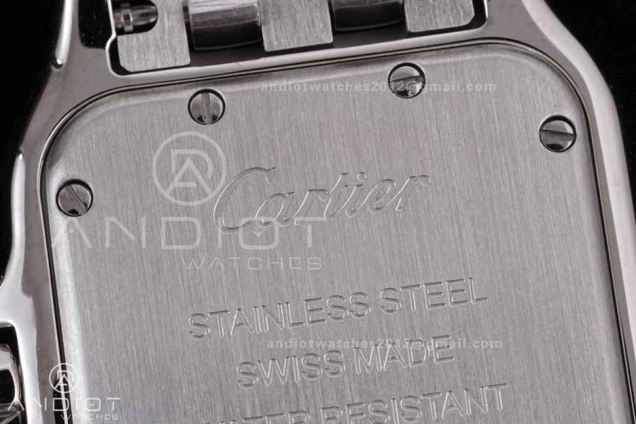 Panthère 27mm BVF 1:1 Best Edition SS White Dial Diamonds Bezel on SS Bracelet Ronda Quartz