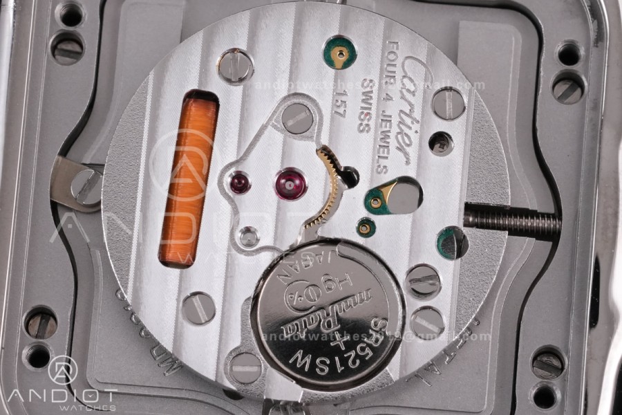 Panthère 27mm BVF 1:1 Best Edition SS White Dial Diamonds Bezel on SS Bracelet Ronda Quartz