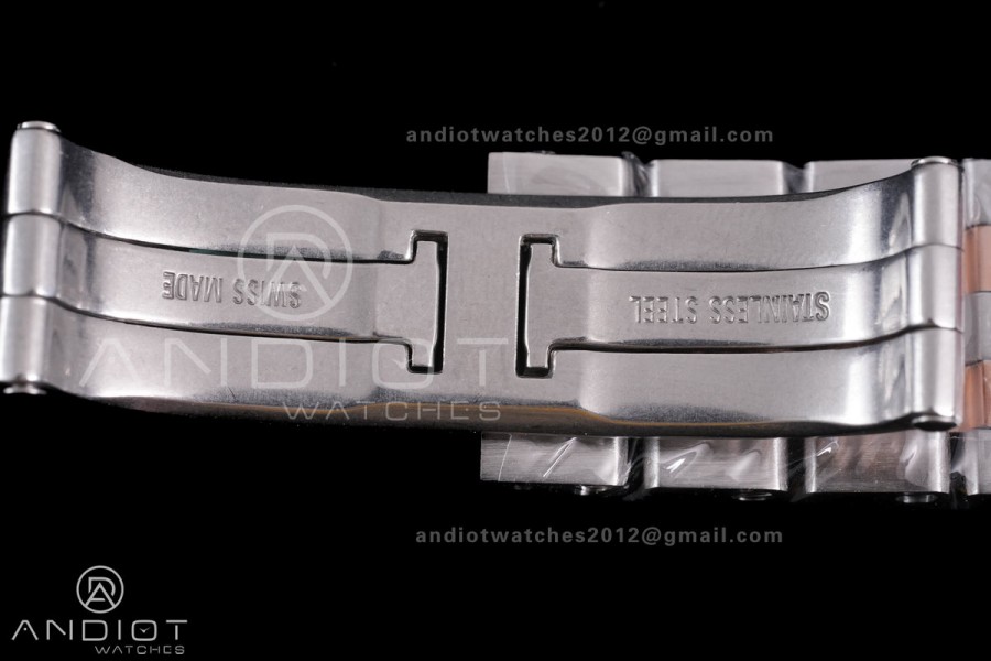 Panthère 27mm BVF 1:1 Best Edition SS/RG White Dial Diamonds Bezel on SS/RG Bracelet Ronda Quartz