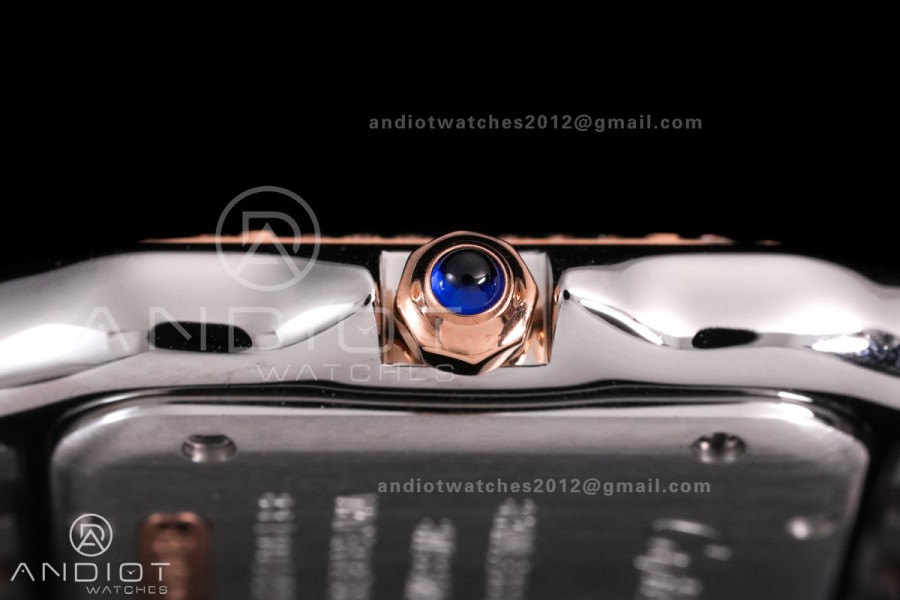 Panthère 27mm BVF 1:1 Best Edition SS/RG White Dial Diamonds Bezel on SS/RG Bracelet Ronda Quartz