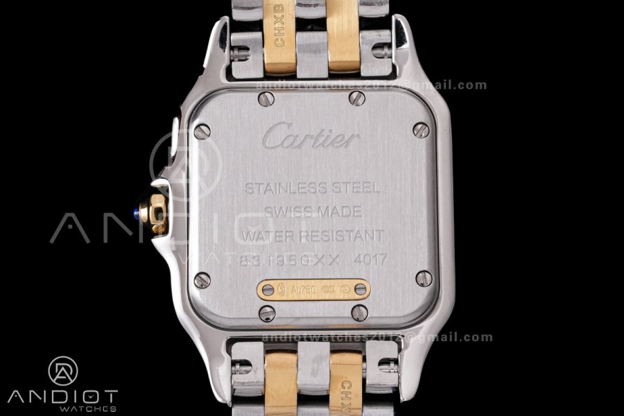 Panthère 27mm BVF 1:1 Best Edition SS/YG White Dial on SS/YG Bracelet Ronda Quartz