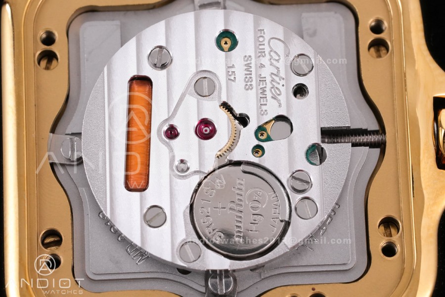 Panthère 27mm BVF 1:1 Best Edition YG White Dial Diamonds Bezel on YG Bracelet Ronda Quartz