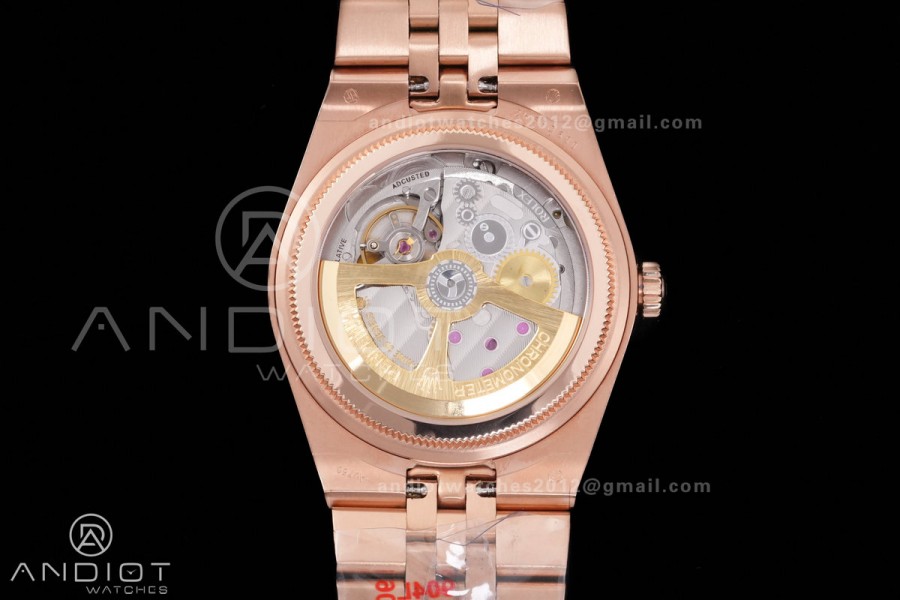 Land Dweller 127335 DIWF Best Edition White Dial on RG Bracelet A7135