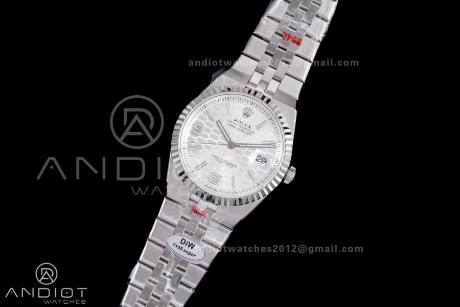 Land Dweller 127334 DIWF Best Edition White Dial on SS Bracelet A7135