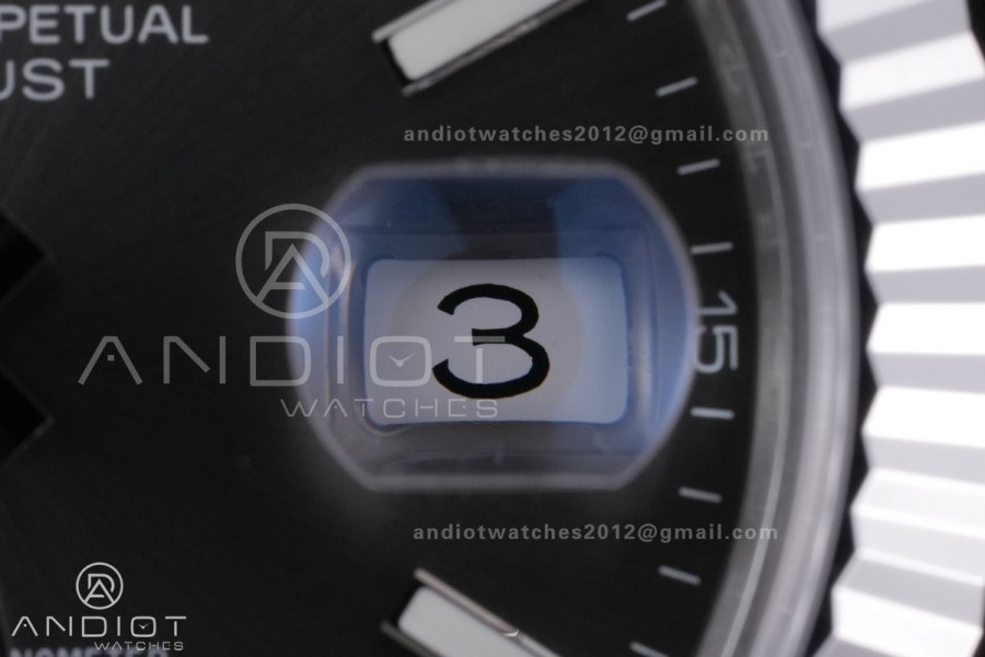 DateJust 41 126334 RCF 1:1 Best Edition 904L Steel Gray Stick Dial on Jubilee Bracelet RC3235