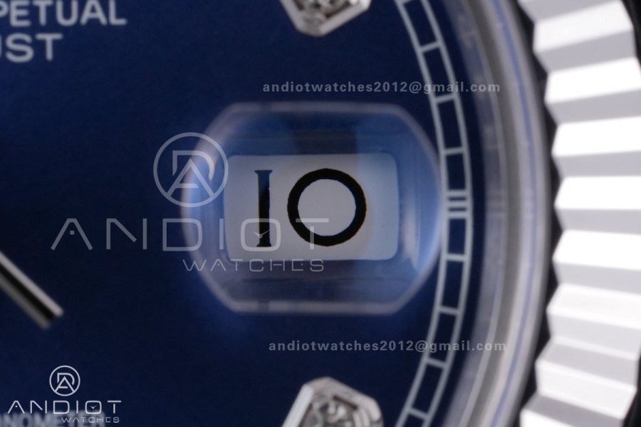 DateJust 41 126334 RCF 1:1 Best Edition 904L Steel Blue Diamonds Dial on Jubilee Bracelet RC3235