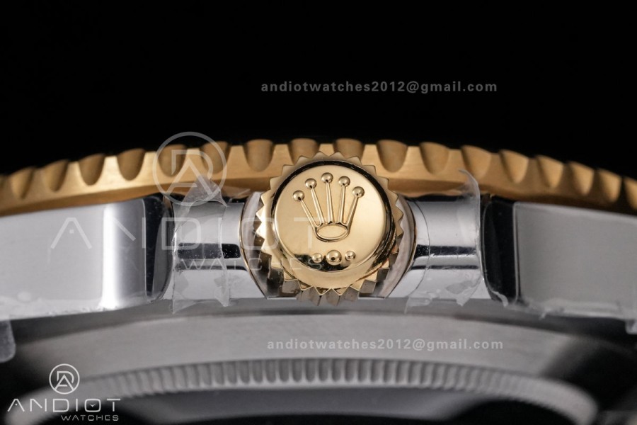 Submariner 116613LB Blue Ceramic 904L Steel/YG RCF 1:1 Best Edition Blue Dial DD3135 184g (Gain Weight)