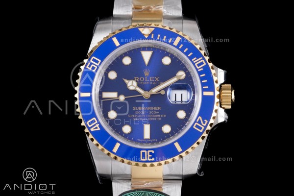 Submariner 116613LB Blue Ceramic 904L Steel/YG RCF...