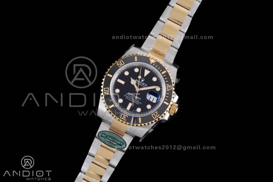 Submariner 116613LN Blue Ceramic 904L Steel/YG RCF 1:1 Best Edition Blue Dial DD3135 184g (Gain Weight)