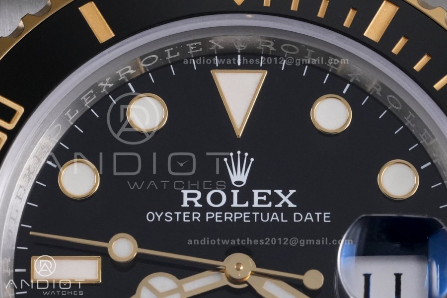 Submariner 116613LN Blue Ceramic 904L Steel/YG RCF 1:1 Best Edition Blue Dial DD3135 184g (Gain Weight)