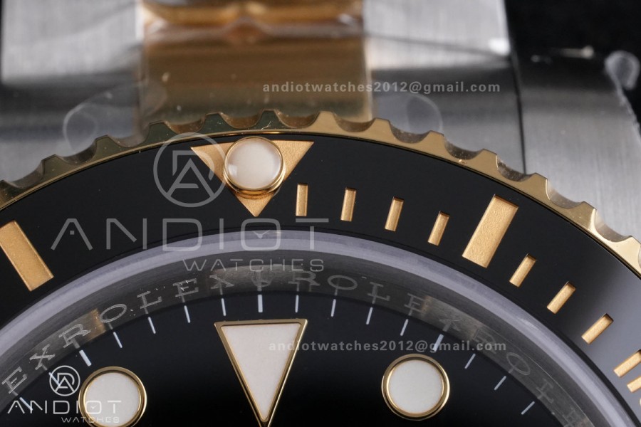 Submariner 116613LN Blue Ceramic 904L Steel/YG RCF 1:1 Best Edition Blue Dial DD3135 184g (Gain Weight)