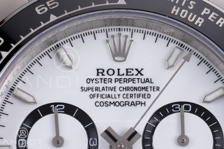 Daytona 126500 UFO 1:1 Best Edition 904L Steel White Dial on SS Braclet UF4131 (Free Sprung)