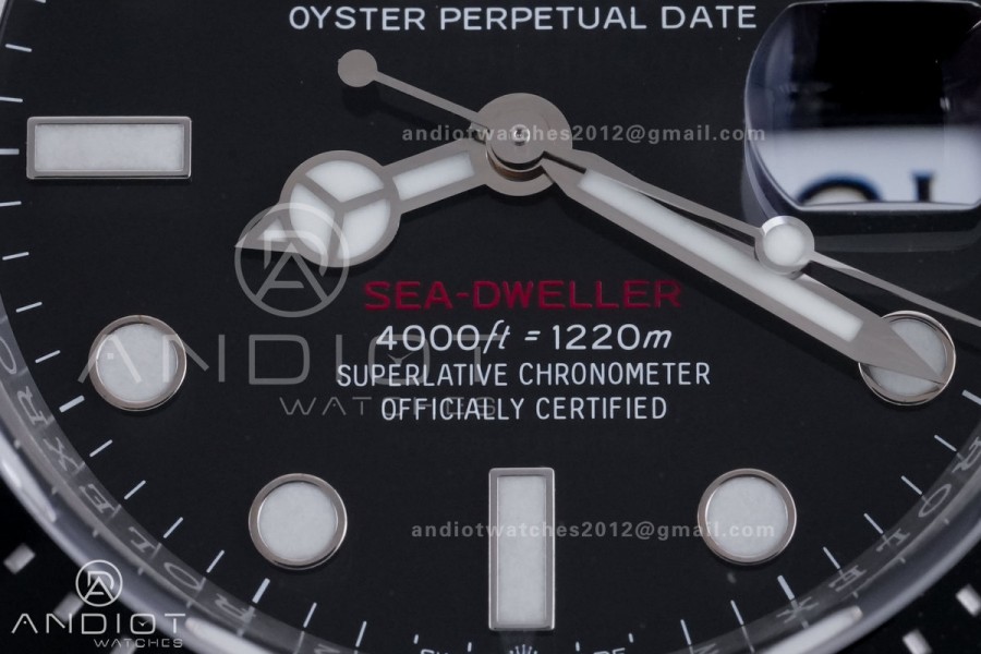 Sea-Dweller 126600 VSF 1:1 Best Edition 904L SS Case and Bracelet VS3235