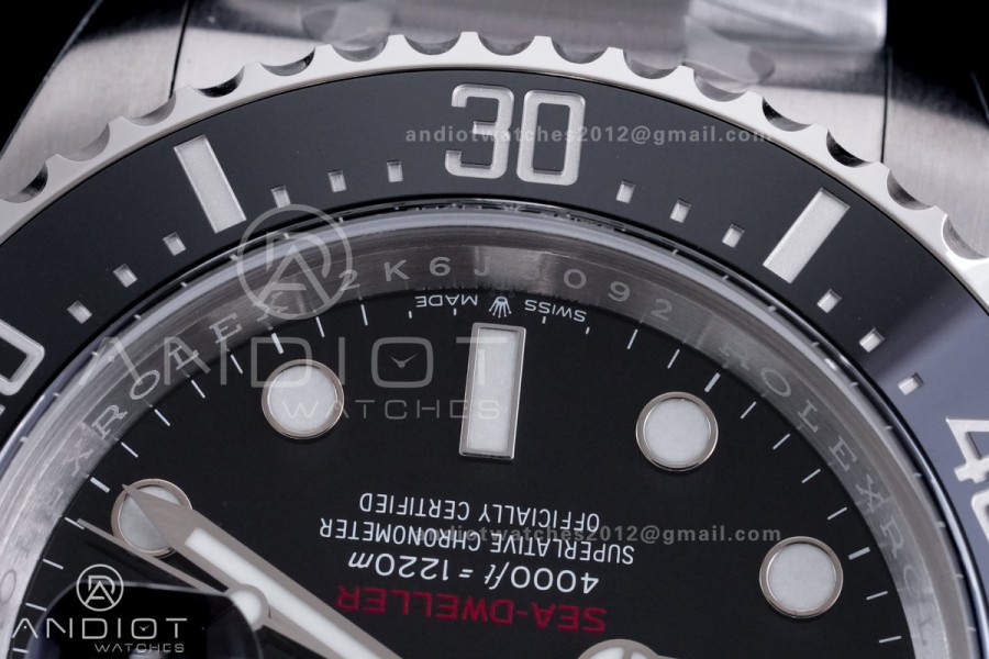 Sea-Dweller 126600 VSF 1:1 Best Edition 904L SS Case and Bracelet VS3235