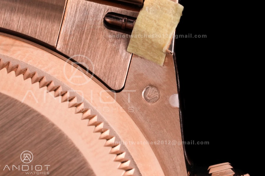 Daytona 126505 VSF 1:1 Best Edition 904L Steel Black/RG Diamond Dial on RG Braclet VS4131 V3 (Weighted)