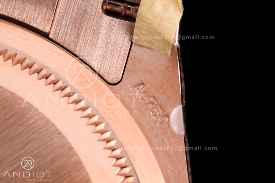 Daytona 126505 VSF 1:1 Best Edition 904L Steel Black/RG Diamond Dial on RG Braclet VS4131 V3 (Weighted)