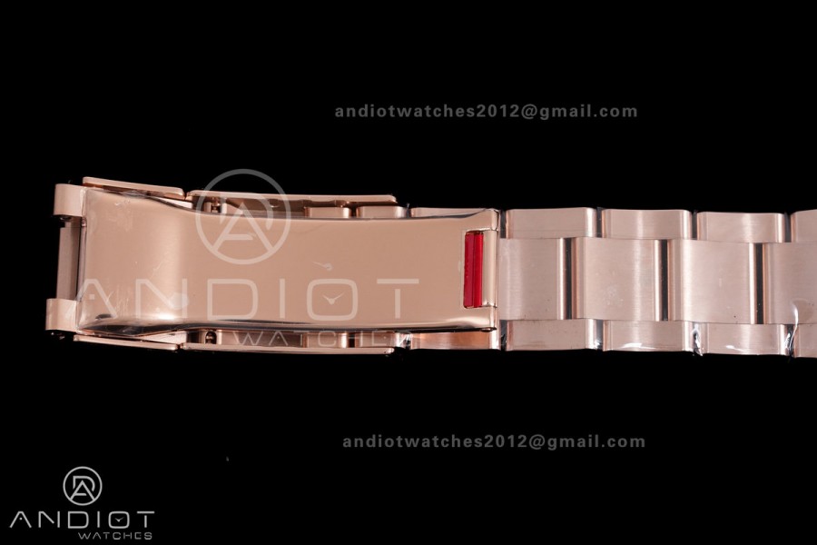 Daytona 126505 VSF 1:1 Best Edition 904L Steel Black/RG Diamond Dial on RG Braclet VS4131 V3 (Weighted)