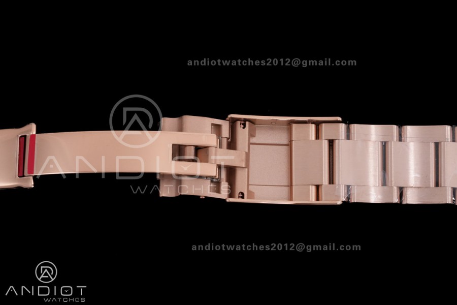 Daytona 126505 VSF 1:1 Best Edition 904L Steel Black/RG Diamond Dial on RG Braclet VS4131 V3 (Weighted)