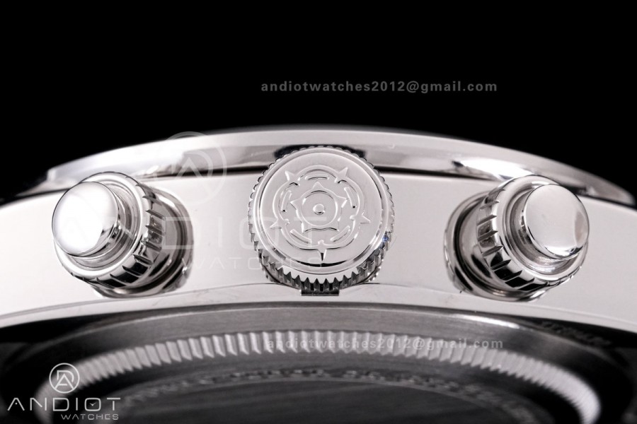 Black Bay Chrono SS ZF 1:1 Best Edition White/Black Dial on SS Bracelet A7750