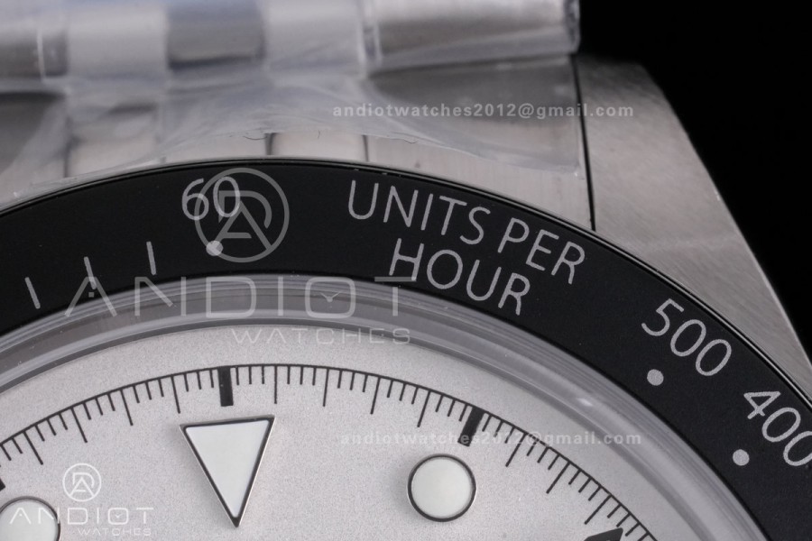 Black Bay Chrono SS ZF 1:1 Best Edition White/Black Dial on SS Bracelet A7750