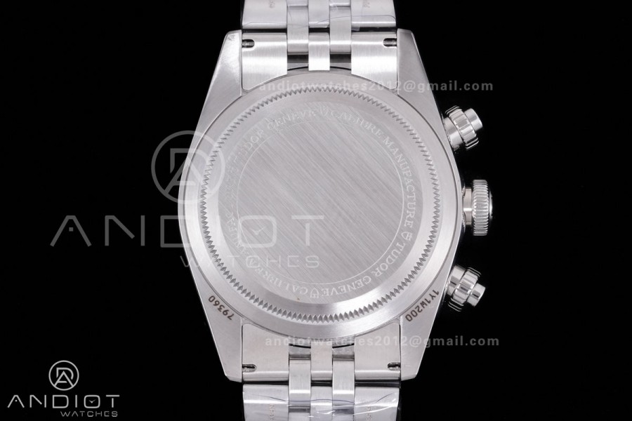 Black Bay Chrono SS ZF 1:1 Best Edition White/Black Dial on SS Bracelet A7750