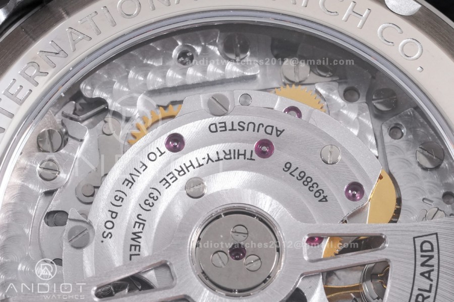 Pilot Chrono IW388113 APSF 1:1 Best Edition Black Dial on SS Bracelet SA69385 Super Clone