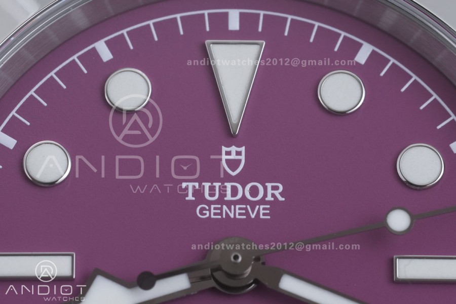 Black Bay 39mm SS KRF 1:1 Best Edition Purple Dial on Jubilee Bracelet A2824