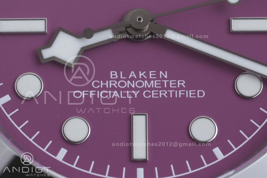 Black Bay 39mm SS KRF 1:1 Best Edition Purple Dial on Jubilee Bracelet A2824