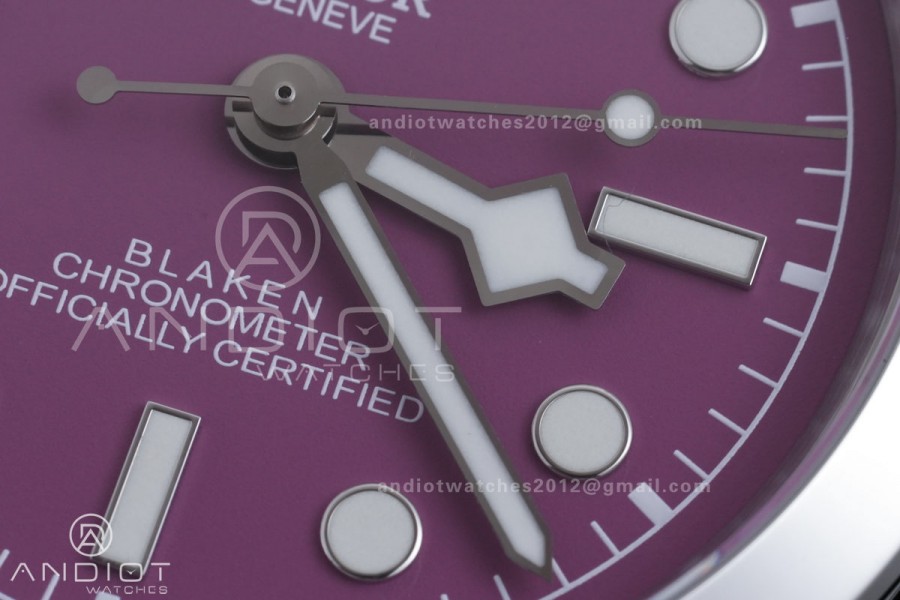 Black Bay 39mm SS KRF 1:1 Best Edition Purple Dial on Jubilee Bracelet A2824