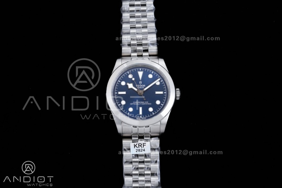 Black Bay 39mm SS KRF 1:1 Best Edition Blue Dial on Jubilee Bracelet A2824