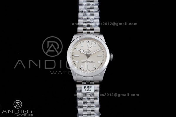 Black Bay 39mm SS KRF 1:1 Best Edition Sliver Dial on Jubilee Bracelet A2824