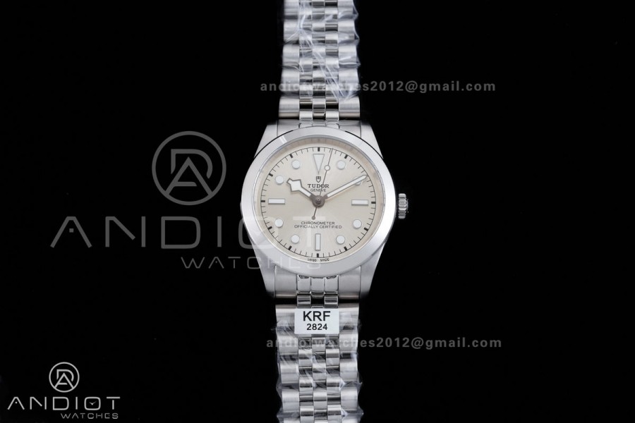 Black Bay 39mm SS KRF 1:1 Best Edition Sliver Dial on Jubilee Bracelet A2824