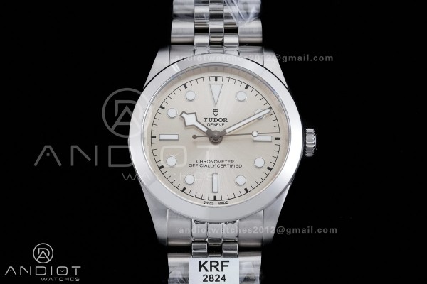 Black Bay 39mm SS KRF 1:1 Best Edition Sliver Dial on Jubilee Bracelet A2824