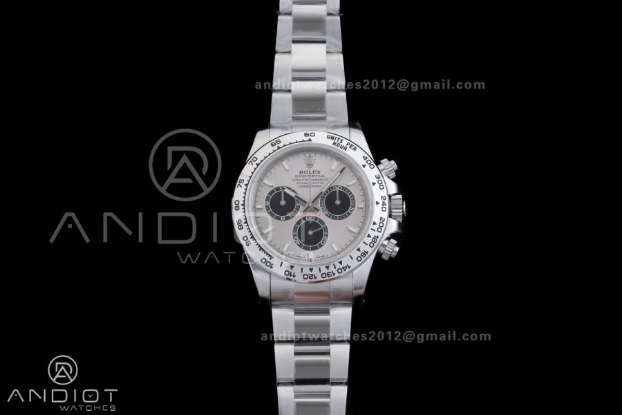 Daytona 126509 VSF 1:1 Best Edition 904L Steel Grey Dial on SS Braclet VS4131 V3 (Weighted)